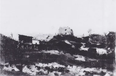 Vue de Montmartre avec carrière
